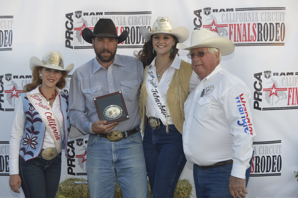 John Wright - Chute Boss 2012 PRCA RAM California Circuit Finals Rodeo (Pictured L to R - Miss Rodeo California Mackenzie Cayford, John Wright, Miss Rodeo Tehachapi Heather Ross, CCF President Johnny Zamrzla) John Wright - Chute Boss 2012 PRCA RAM California Circuit Finals Rodeo (Pictured L to R - Miss Rodeo California Mackenzie Cayford, John Wright, Miss Rodeo Tehachapi Heather Ross, CCF President Johnny Zamrzla)