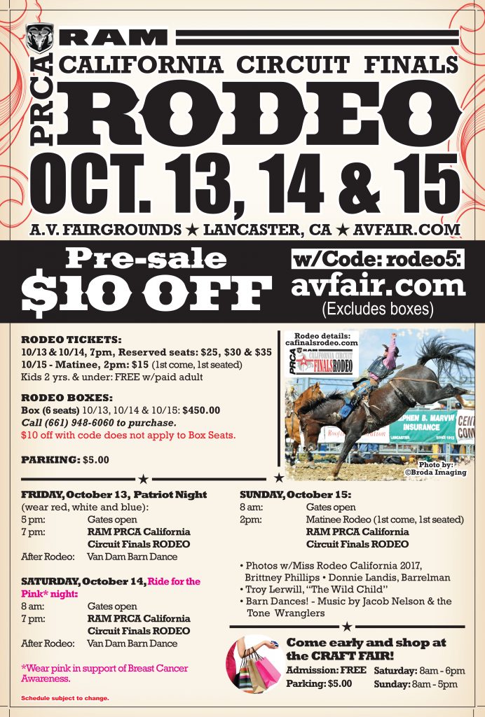 INVITE ATTN PRCA CA Circuit Rodeo Committees & Reigning “Miss” CA