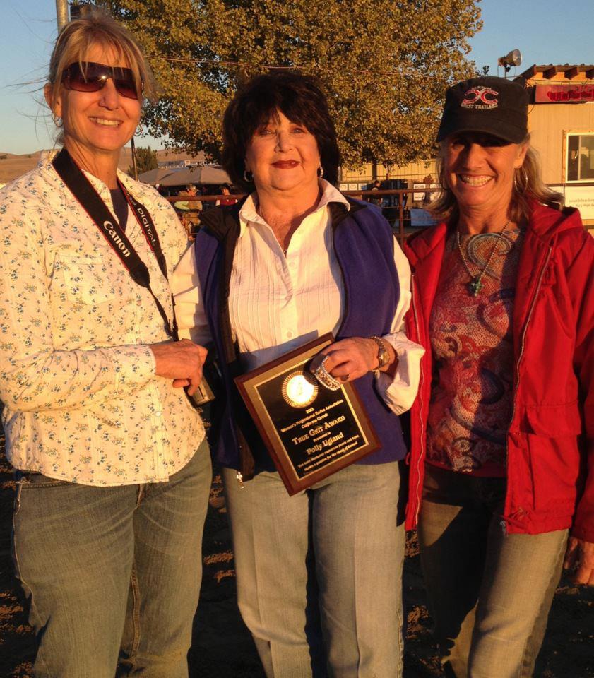 Sally Ives, Polly Reagan Ugland 2012 WPRA CA Circuit True Grit Honoree, Pam Wilken Sally Ives, Polly Reagan Ugland 2012 WPRA CA Circuit True Grit Honoree, Pam Wilken