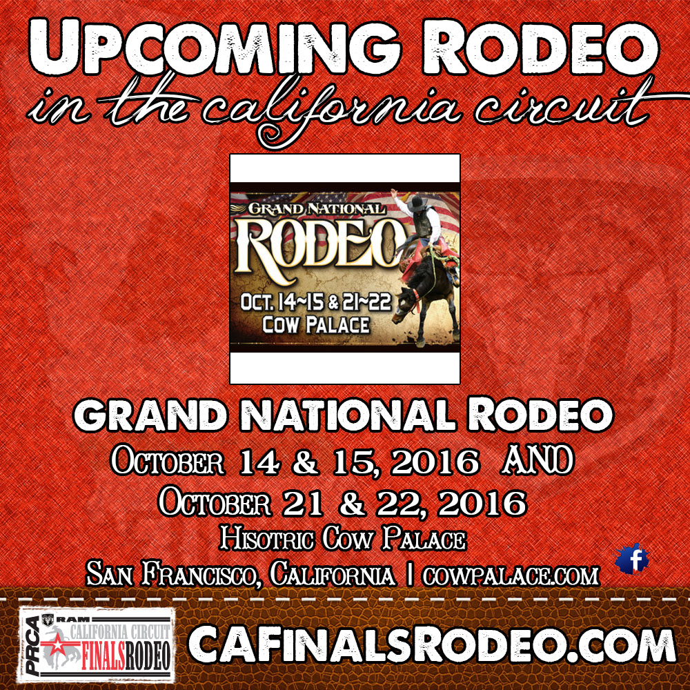 GRAND NATIONAL RODEO AT THE COW PALACE SECOND WEEKEND STARTS TONIGHT