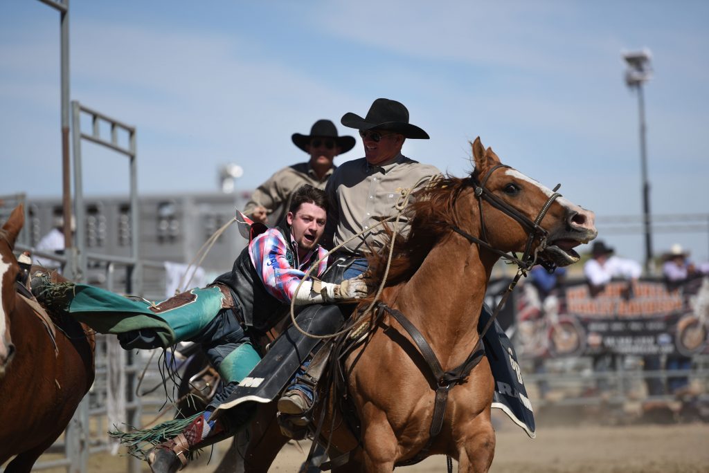 PRCA Pick-Up Men Matt Twitchell and Bobby Marriott (photo by srn - 2016 RAM PRCA California Circuit Finals Rodeo)