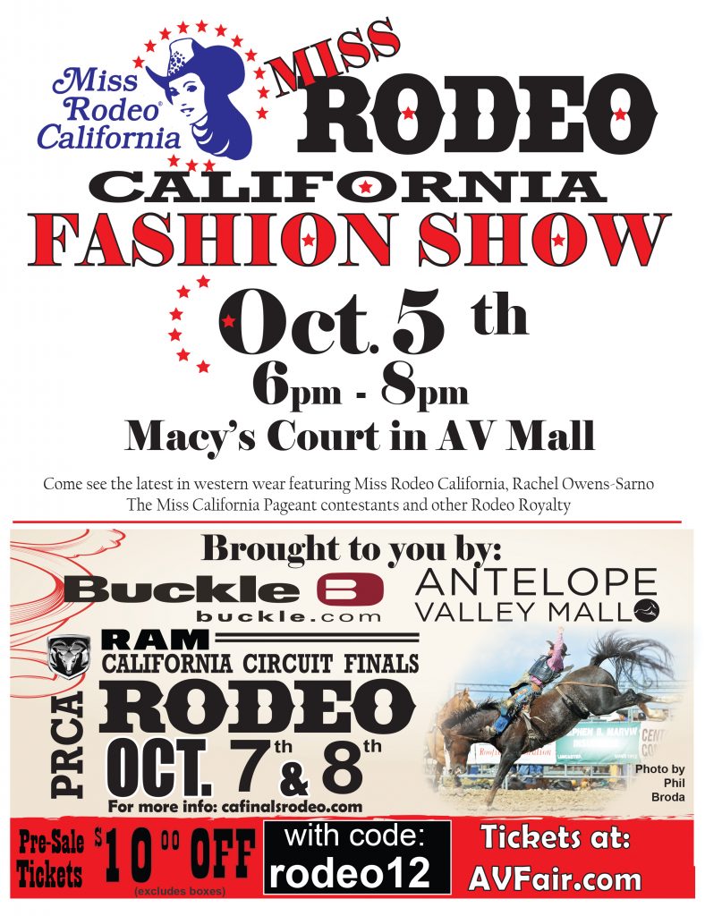 Miss Rodeo California Fashion Show - Antelope Valley Mall - Presented by Hunter RAM of the West and Buckle