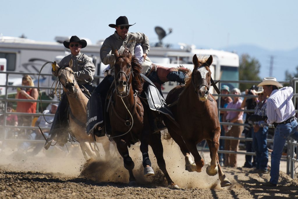 PRCA Pick-Up Men Bobby Marriott and Matt Twitchell (photo by srn - 2016 RAM PRCA California Circuit Finals Rodeo)